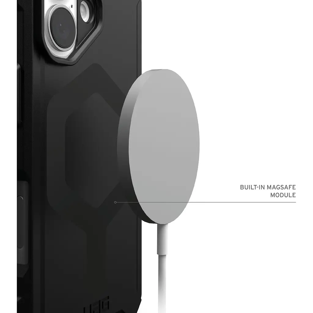 Оригинальный противоударный чехол UAG Essential Armor MagSafe для iPhone 16 Plus Black 114447114040 - фото 4