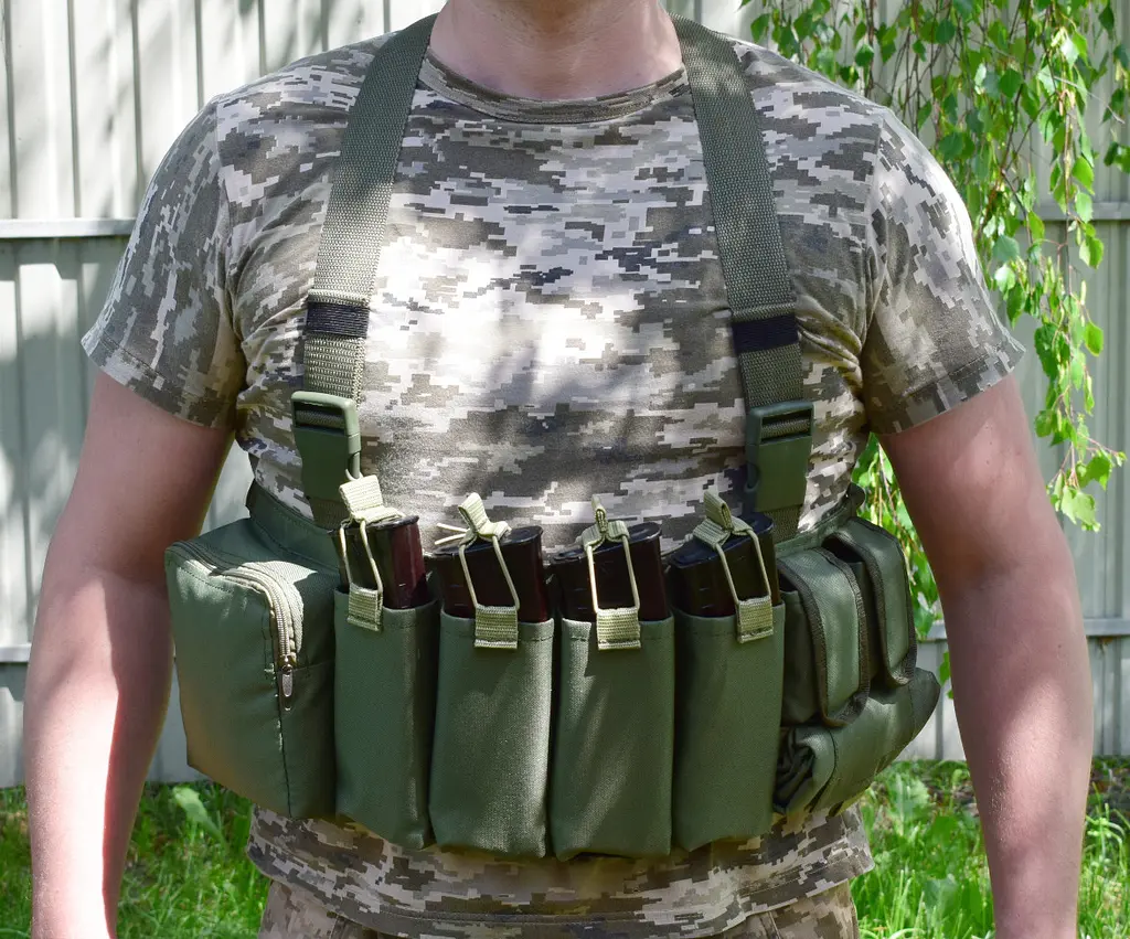 Жилет розвантажувальний з сумкою для скидання магазинів Novator G-4 Khaki - фото 5