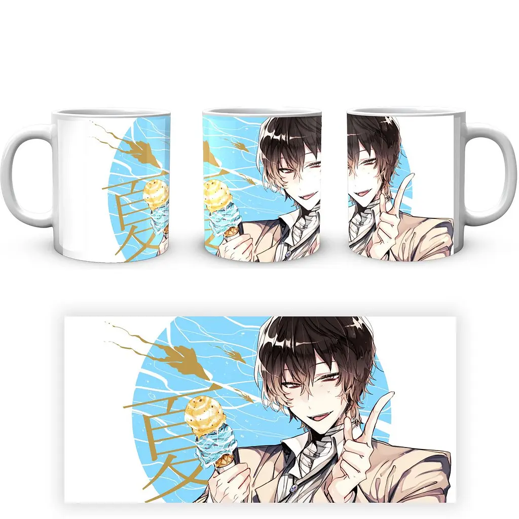 Кружка GeekLand Bungou Stray Dogs Проза Бродячих Псов Дазай BSD 19 330 мл белая - фото 4