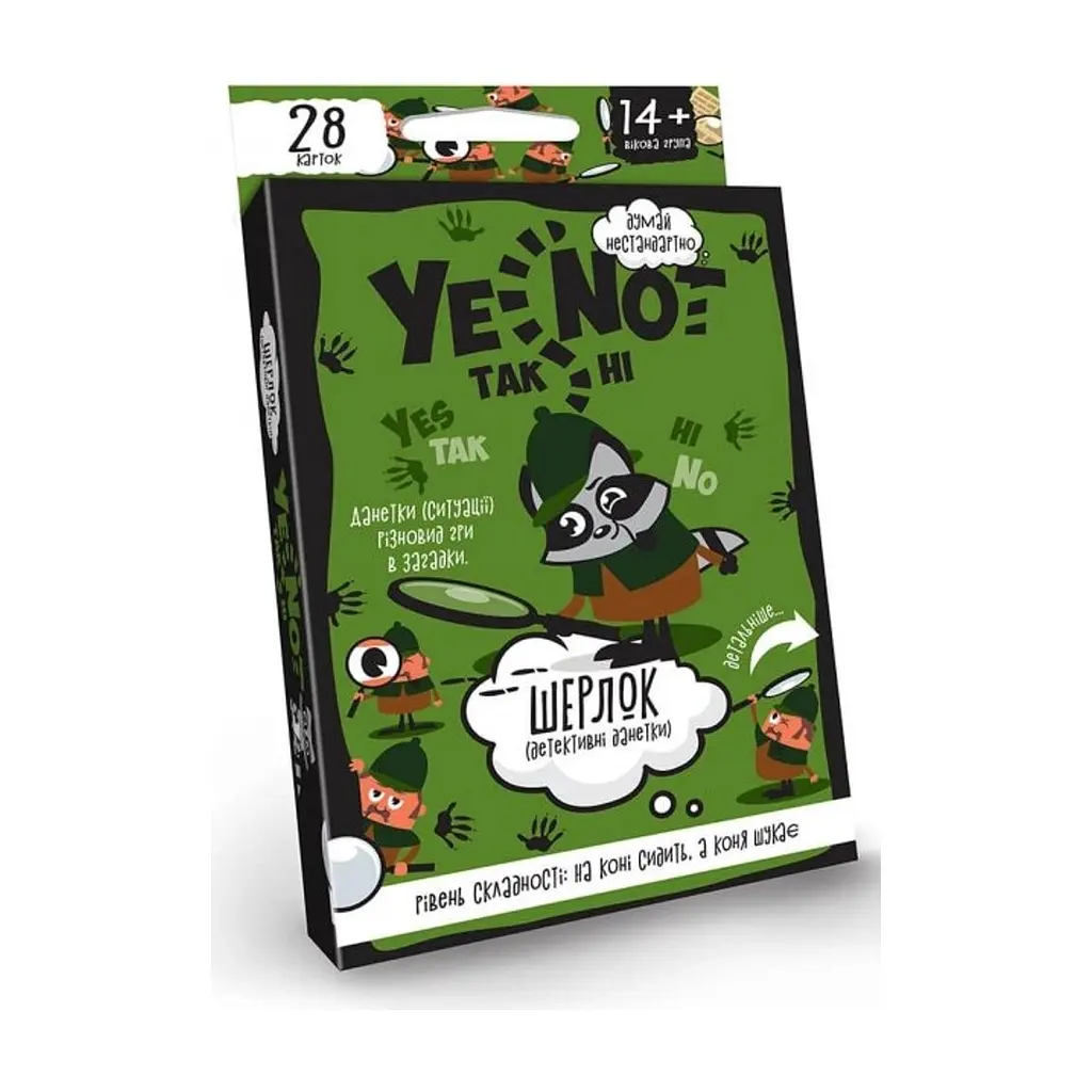 Настільна гра Danko Toys ТакНі. Шерлок (укр) (YEN-01-04U)