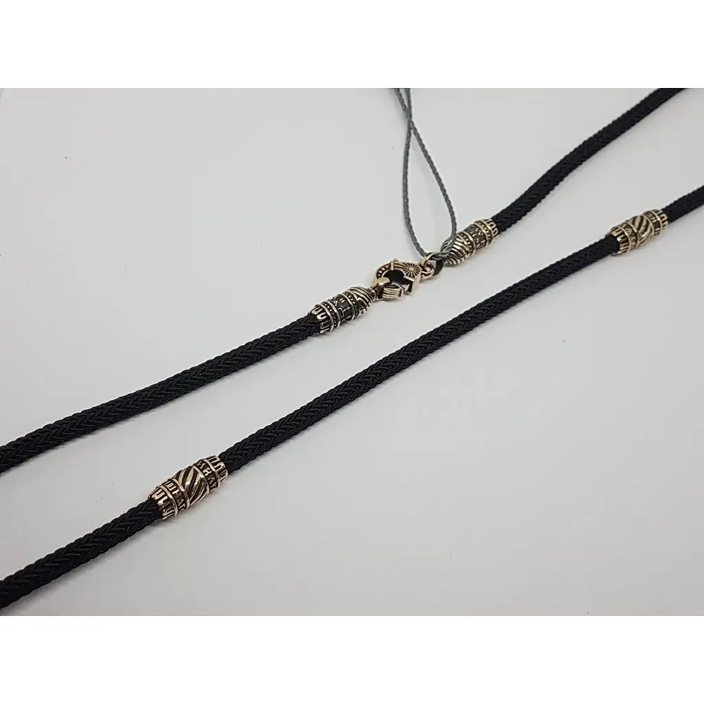 Ювелірний шовковий шнурок Crocus Ювелірний дім з золотими вставками. Ш0033-4В/Д4ШН 60 - фото 2