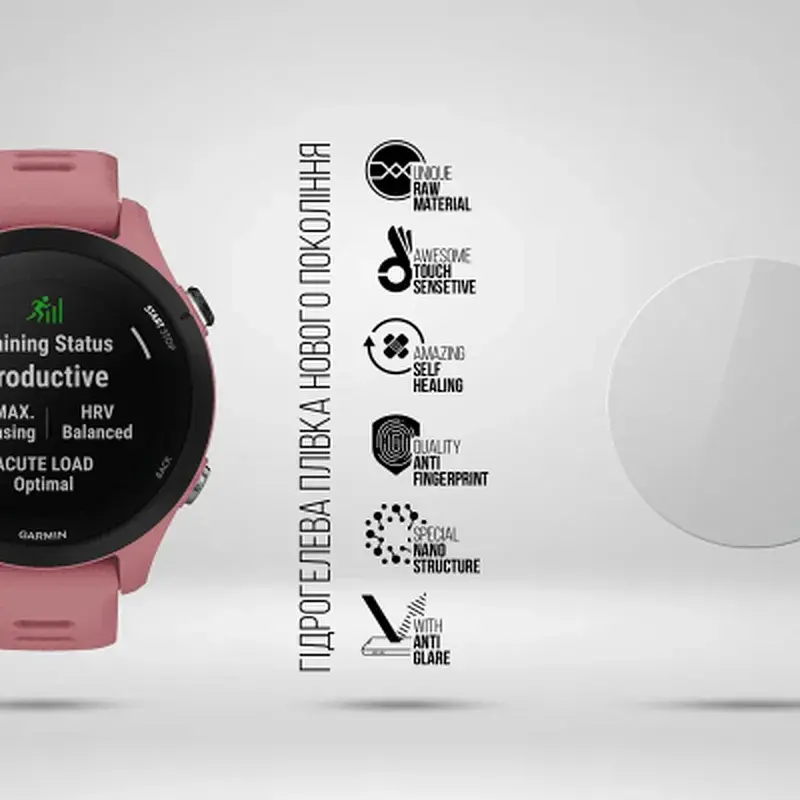 Плівка захисна Armorstandart Matte hydrogel Garmin Forerunner 255S 6 pcs (ARM92013) - фото 2