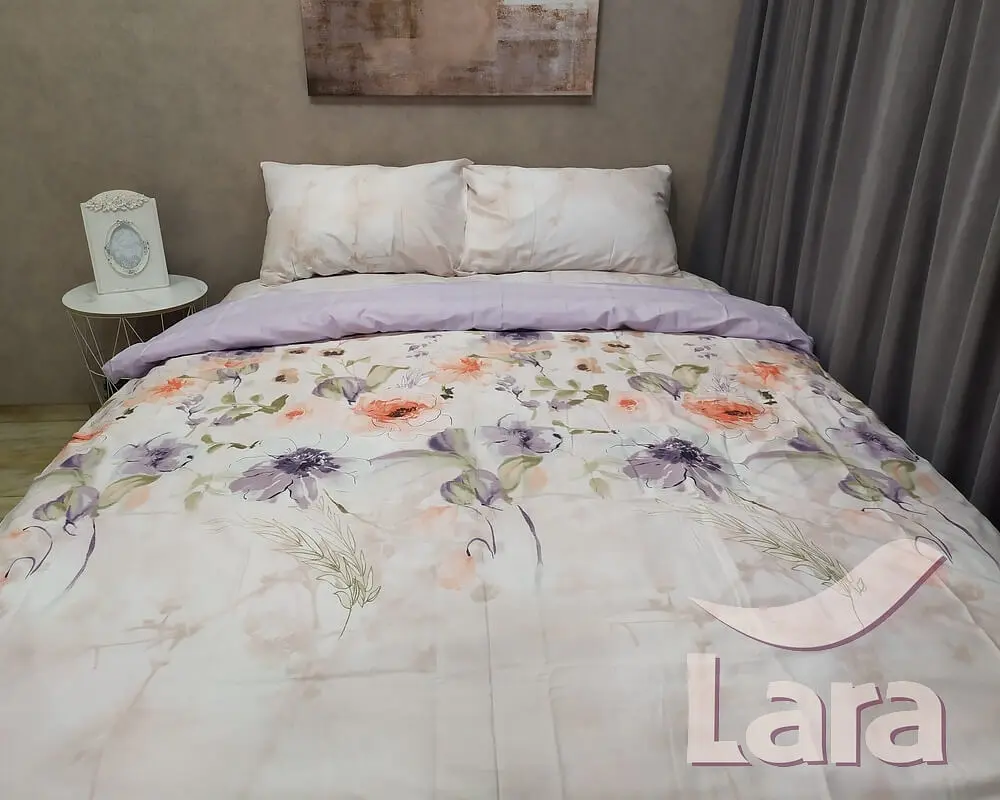 Постільна білизна LARA сатин d13129p полуторна - фото 2