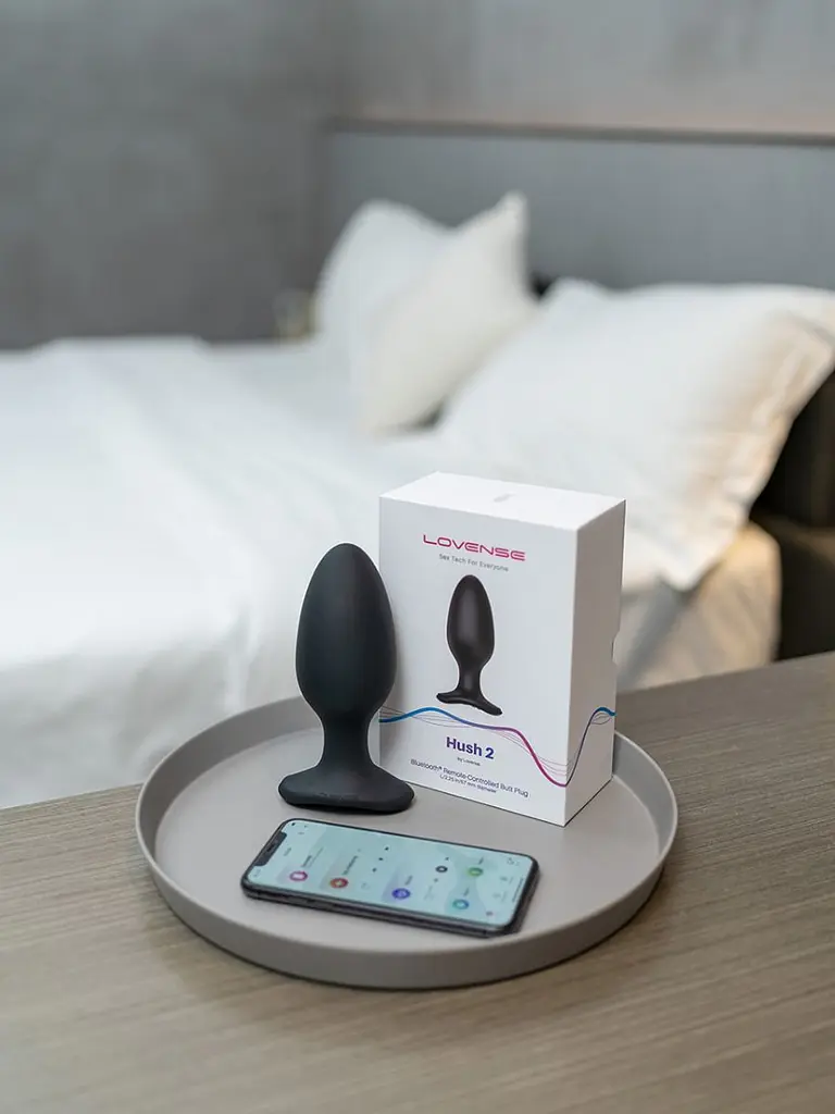 Анальна пробка Lovense Hush 2 L 15 см (чорний) - фото 4