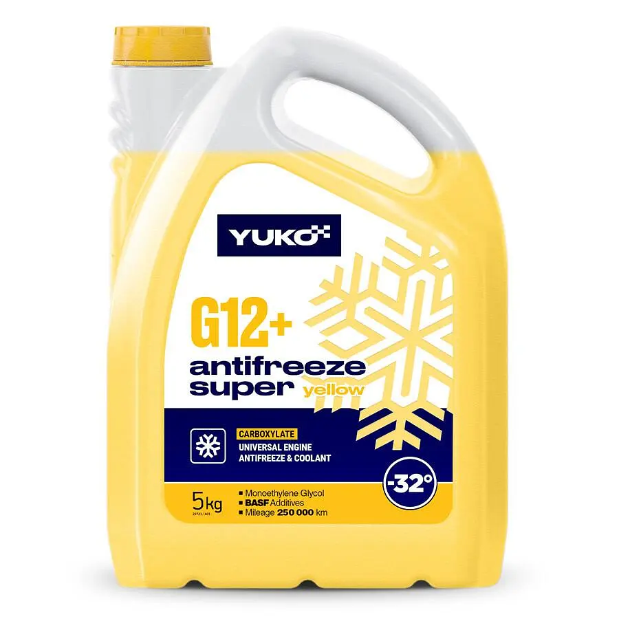 Антифриз YUKO -32°C Super G12+ жовтий 5л 4823110404454
