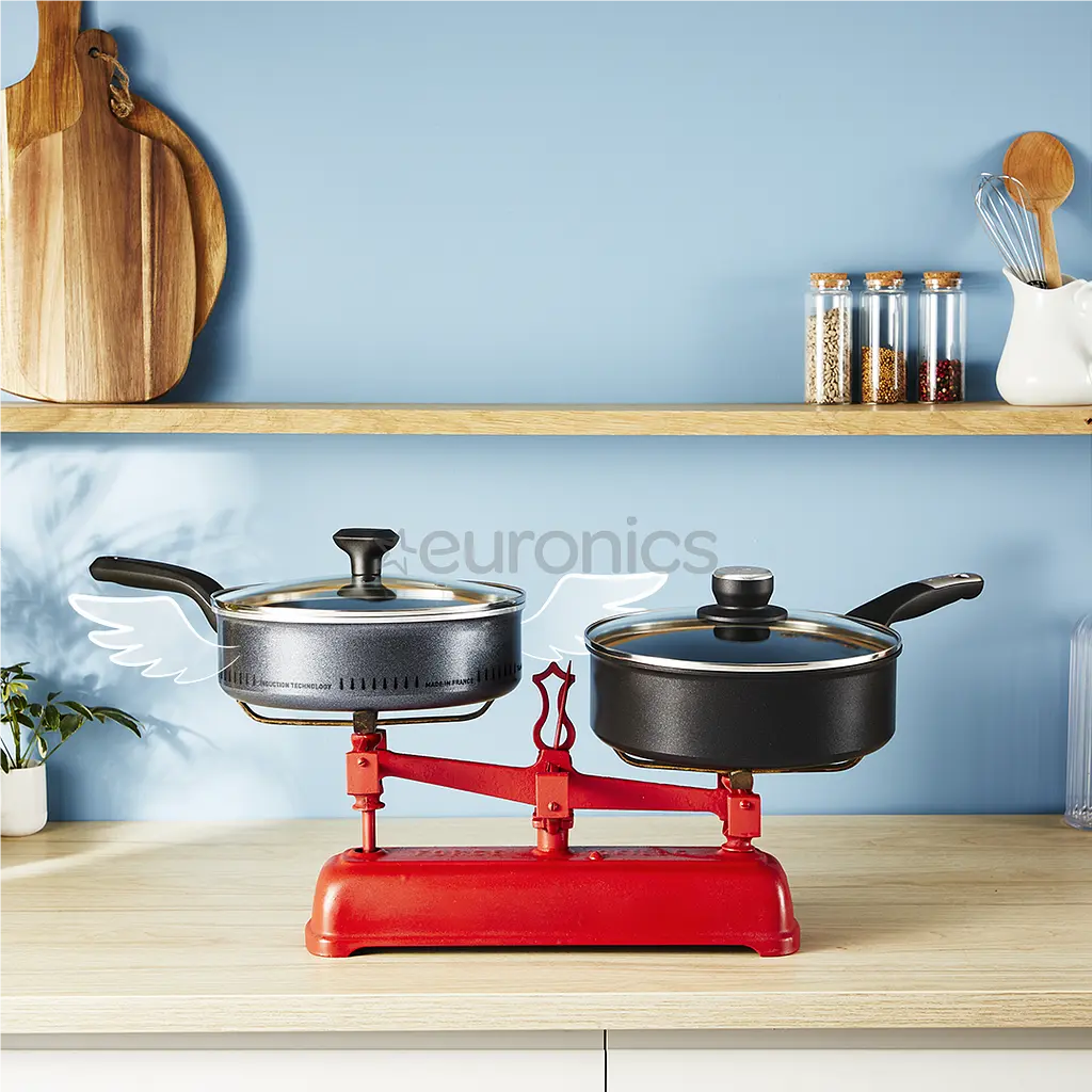 Сотейник с крышкой Tefal 24 см. So'Light H0563242 с титановым антипригарным покрытием - фото 3