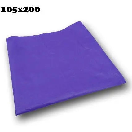 Одноразовая полиэтиленовая скатерть 105х200 см фиолетовая 25 шт. - фото 2