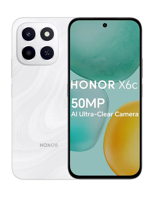 Смартфон Honor X6c 6/256GB White NFC - фото 4