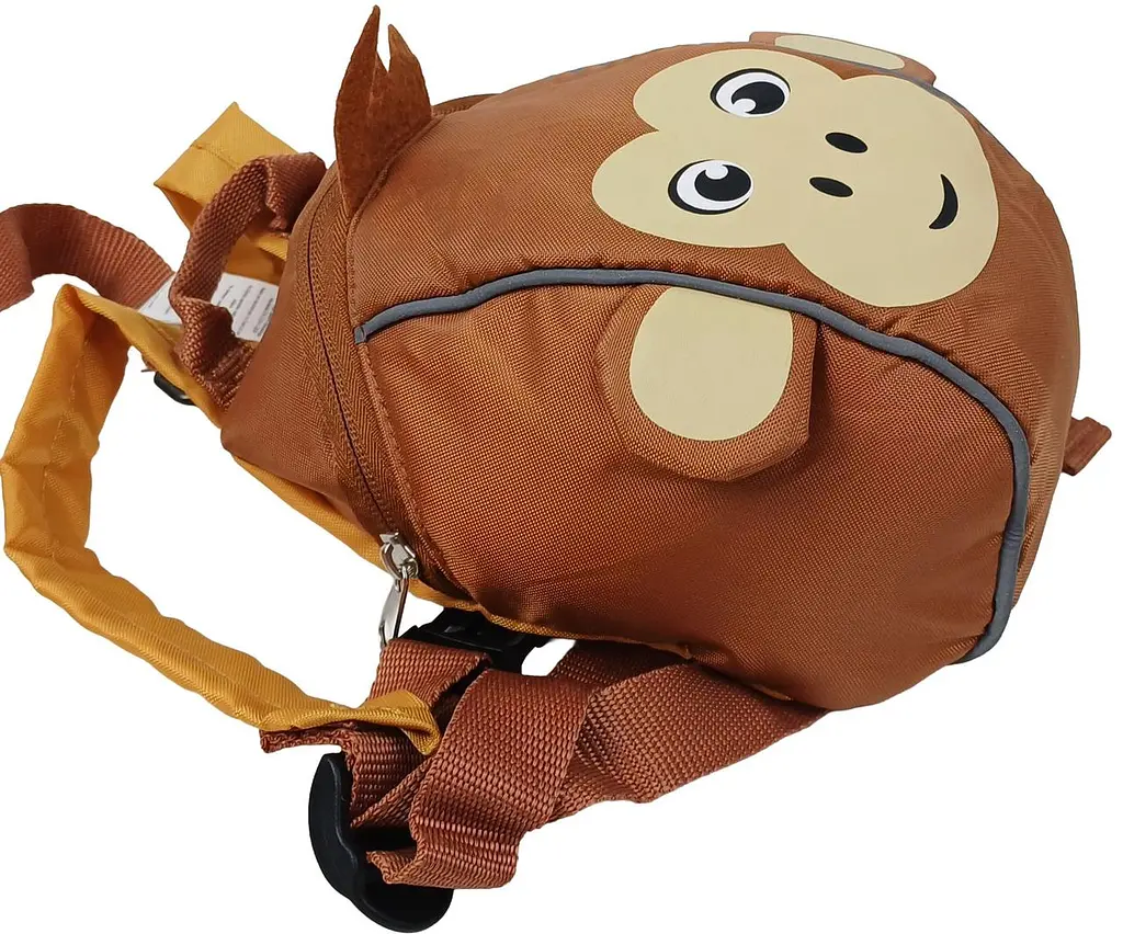 Рюкзак дитячий маленький Riciclo Kleinkinder Rucksack 20x17x10 см поліестер коричневий (мавпка) - фото 7
