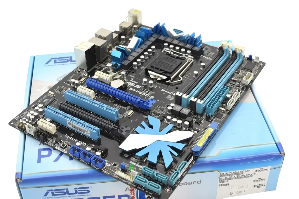 Материнская плата Asus P7P55D-E LGA 1156 (P7P55D-E) Б/У - фото 2