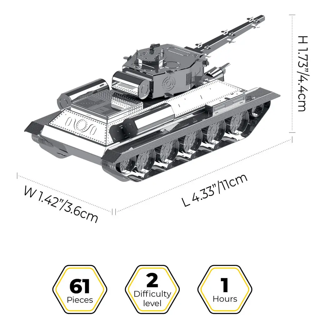 Конструктор Metal Time колекційна модель T-34/85 (MT071) - фото 2