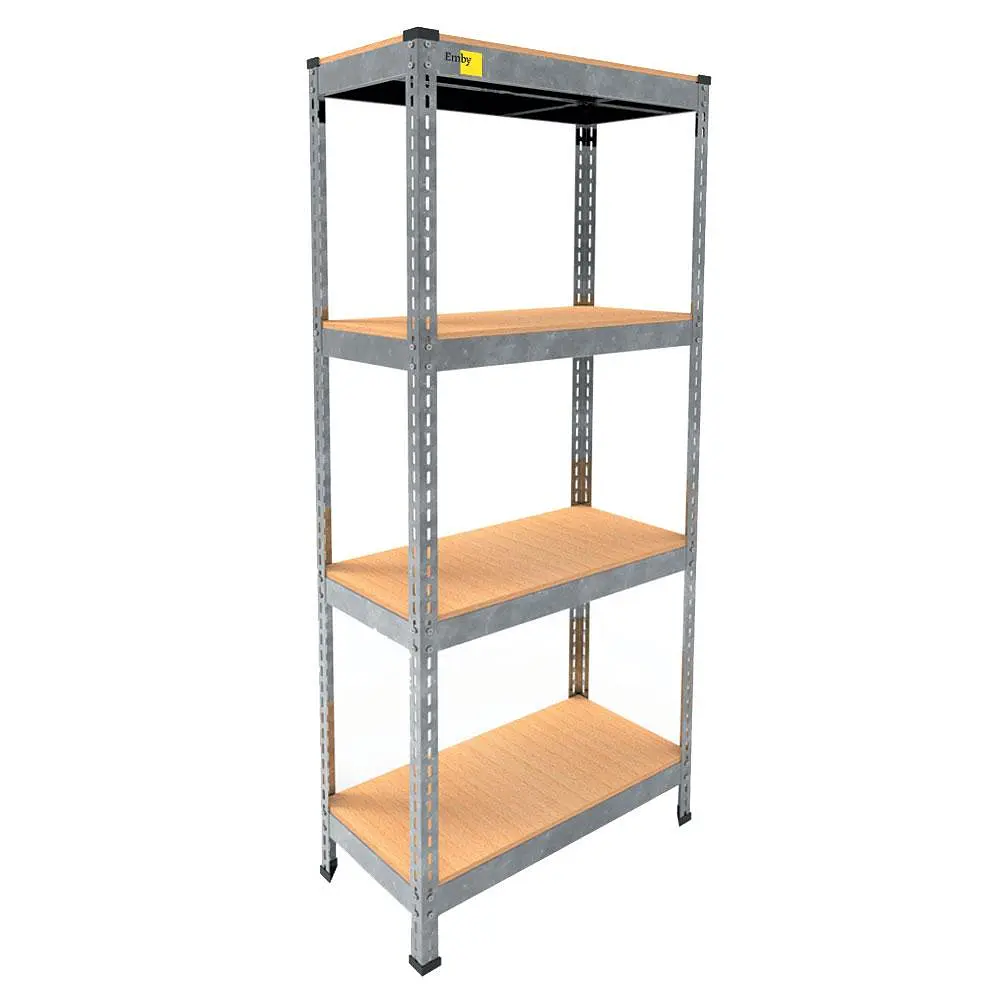 Металевий стелаж Emby Light Series (розмір 1500х900x450мм) 4 полиці ДСП до 100кг Оцинкований - фото 2