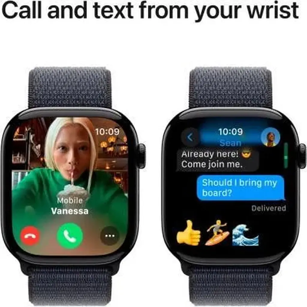 Смарт-годинник Apple Watch Series 10 GPS 46мм Jet Black Aluminum Case w. Ink Sport Loop (MWWR3) - фото 7