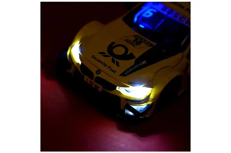 Іграшкова машинка гоночна BMW M4 DTM 1:24 Автопром світлозвукові ефекти металева 68256B(Y), кор. 24,5х12 см - фото 7