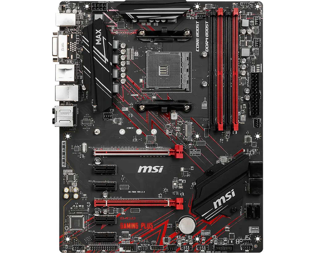 Материнська плата MSI B450 Gaming Plus Max Socket AM4 (B450 GAMING PLUS MAX) Б/В - фото 4