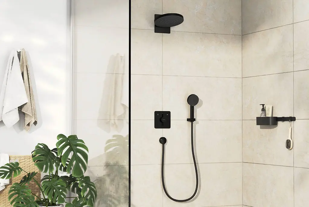 Змішувач для душу Hansgrohe DuoTurn Q прихованого монтажу matt black 75414670 - фото 2