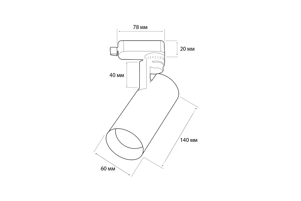 Трековий Світильник MJ-Light 8812-3T 10W WH 3000K - фото 2