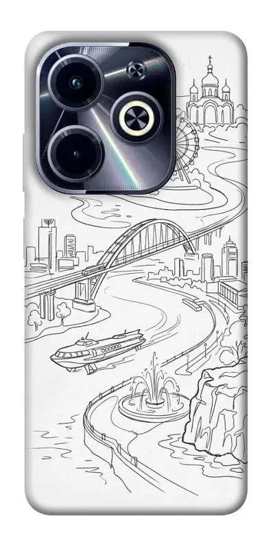 TPU чохол Demsky Dnipro spirit для Infinix Hot 40i