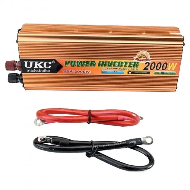 Автоінвертор 24 V-220 V перетворювач напруги 2000 W UKC SSK AC/DC