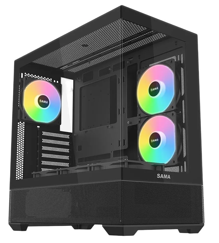 Корпус SAMA V40 без БЖ (V40-BKADA6X1-GL) Black