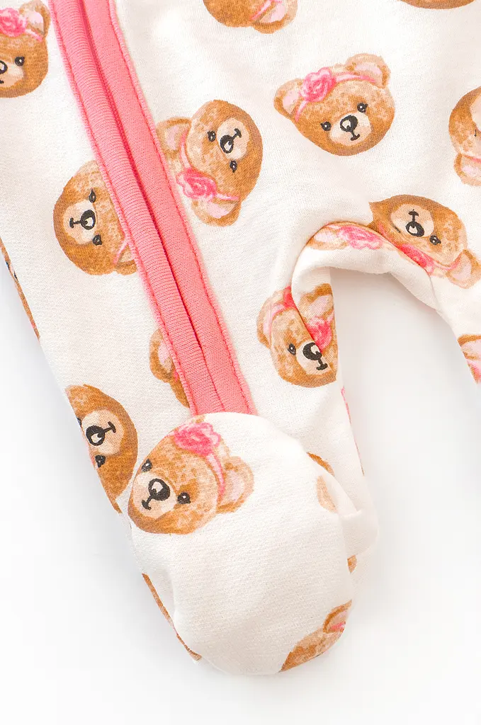 Комбінезон для немовляти з начосом на блискавці Girl Bears - фото 4