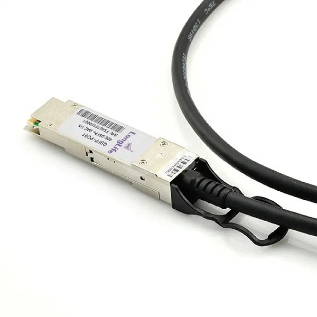 Оптичний патчкорд Alistar QSFP to QSFP 40G Directly-attached Copper Cable 1M (DAC-QSFP-40G-1M) - фото 3