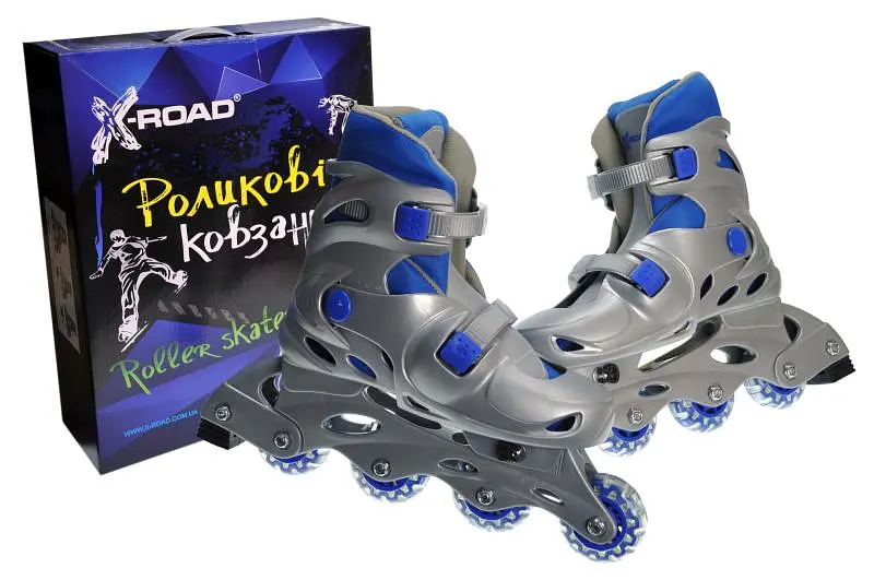 Ролики X-ROAD розсувні сині, розмір L (39-42) PW120 р. 44 x 36 x 11,5 см
