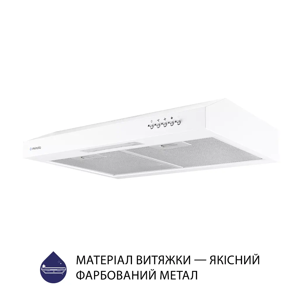 Витяжка плоска Minola HPL 512 WH - фото 3