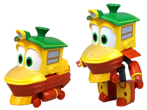 Трансформер паровозик Silverlit Robot Trains Каченя, 10 см (80166) - фото 4