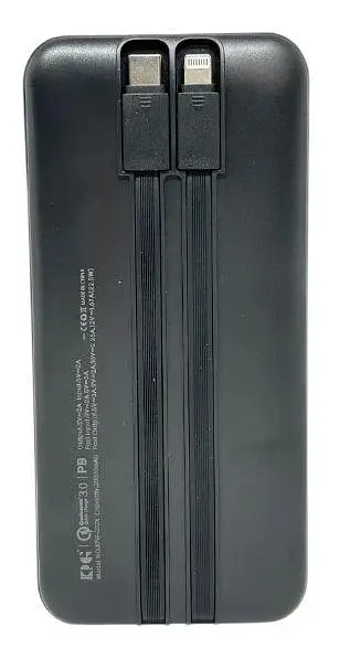 Power Bank King Power KPG-202X 20000mah 22.5W QC3.0 2 in 1 LED black EU - фото 3