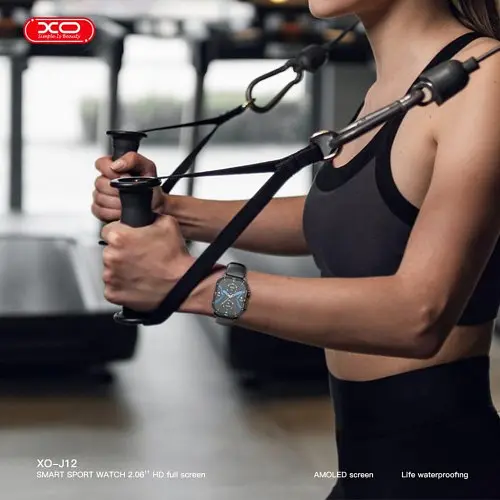 Смарт-часи XO J12 AMOLED Screen Smart Sports Talking Watch Чорний - фото 6
