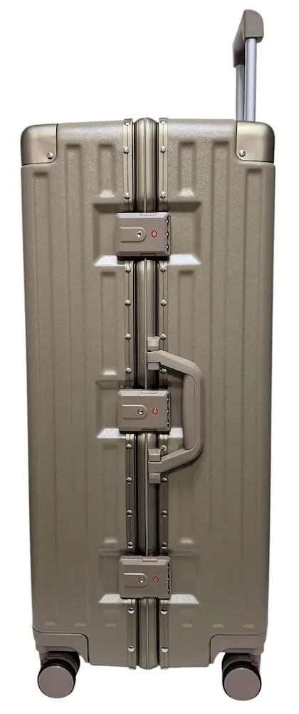Валіза велика L Madisson Snowball 66503 L 74x49x31 см 100% полікарбонат на клямках Шампань - фото 7