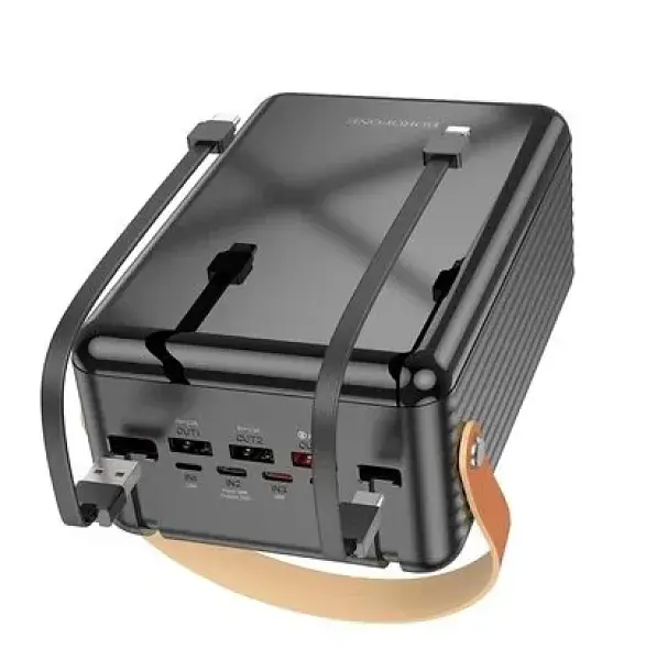 Универсальная зарядная батарея Borofone BJ32 80000mAh Terra 22.5W+PD20W (Черный) - фото 3