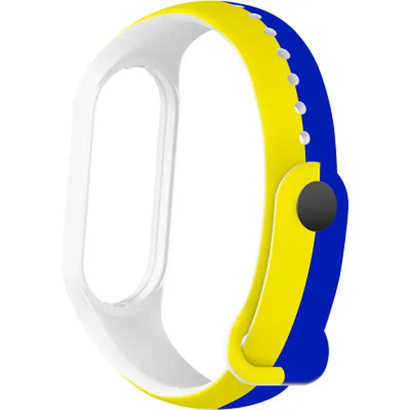 Ремінець до фітнес браслета Armorstandart для Xiaomi Mi Band 4/3 Blue/Yellow (ARM65667) - фото 2
