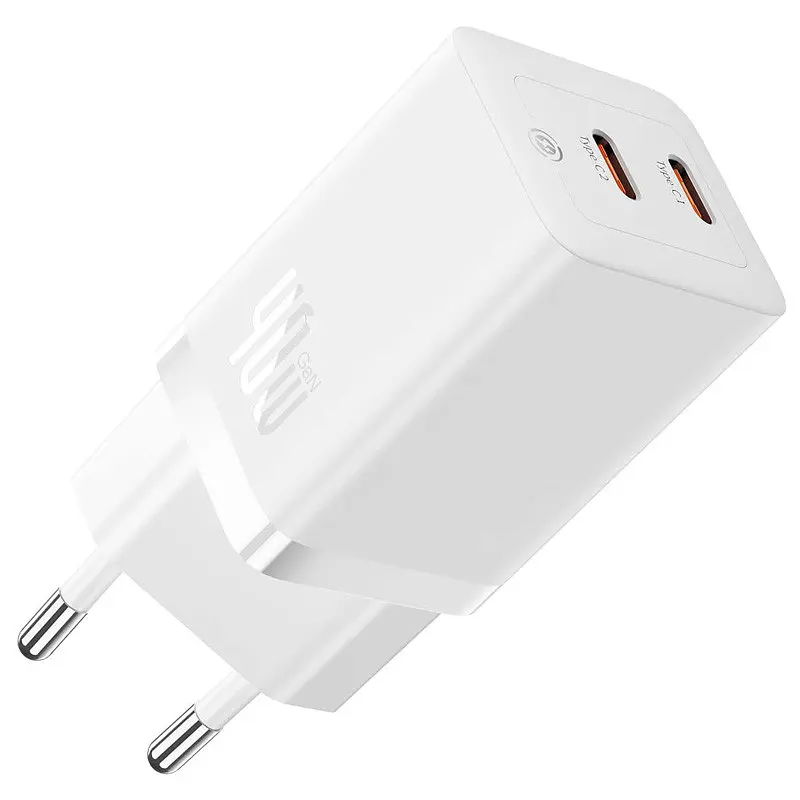 МЗП Baseus GaN5 Pro OS + Type-C to Type-C 40W (CCGP18010) White - фото 8