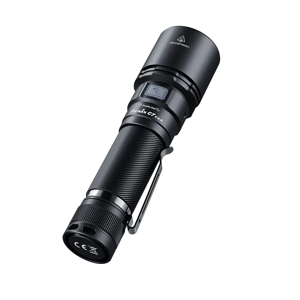 Ручний ліхтар Fenix C7 V2.0 3300 лм, авіаційний алюміній, 150.6x40x27.5 мм, чорний - фото 2