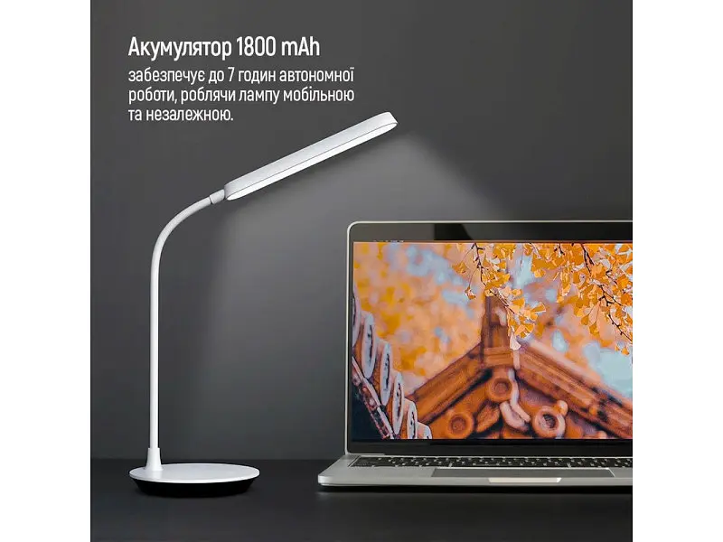 Настільна лампа ColorWay LED Portable & Flexible 360 White (CW-DL12FB-W) - фото 5