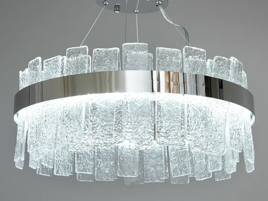 Представительская новинка, хрустальная лед люстра на тросах, 110 Вт, хром - фото 2