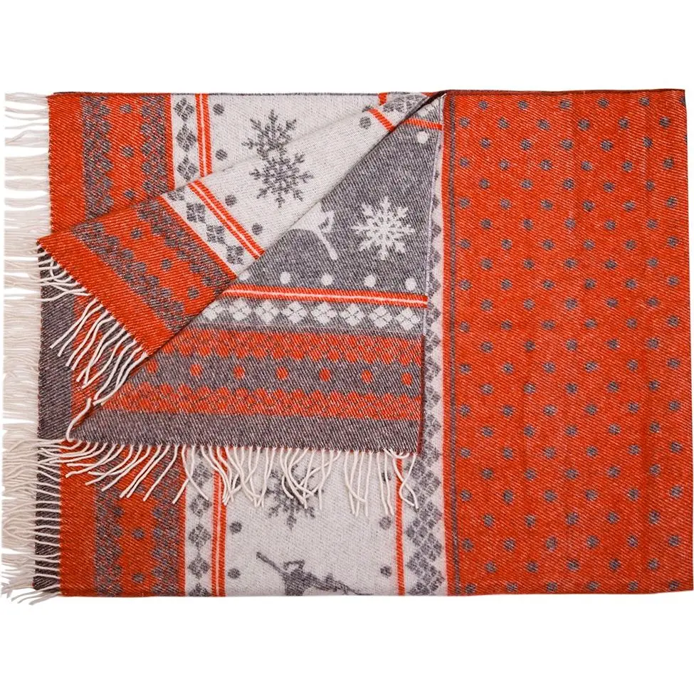 Плед Love You Олені меринос 140х200 см червоний (4079) - фото 5