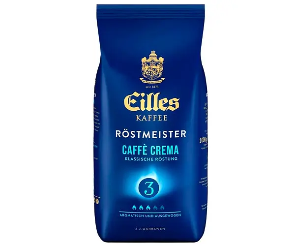 Кава зернова J.J.Darboven Eilles Kaffee Rostmesister Caffe Crema 100% арабіка 1 кг - фото 2
