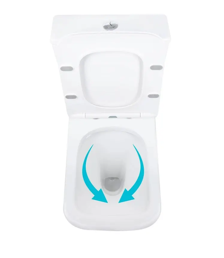 Унітаз підлоговий Qtap Aries Rimless з сидінням Slim Duroplast/ Soft-close/ Quick Release QT03228302W - фото 5