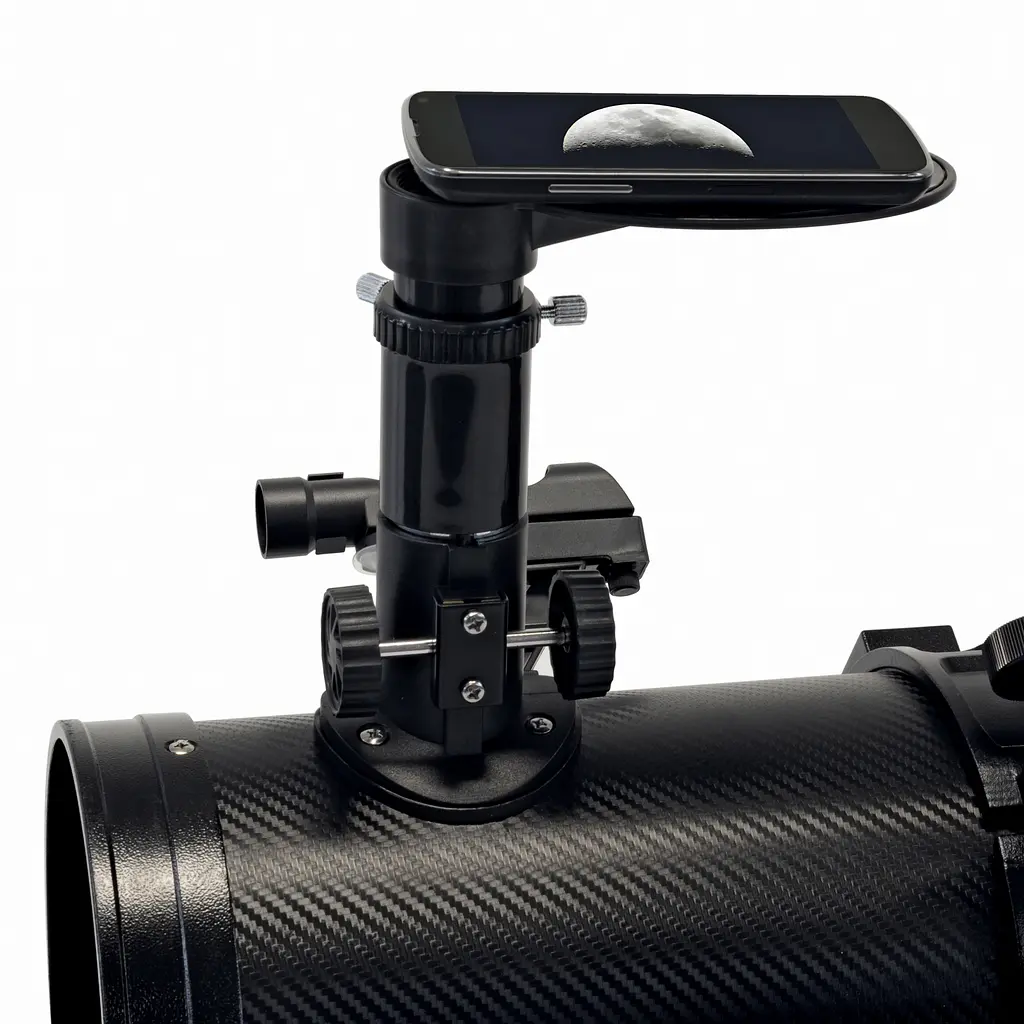 Телескоп Bresser Pollux 150/1400 EQ3 Carbon з сонячним фільтром і адаптером для смартфона (4690900) - фото 8