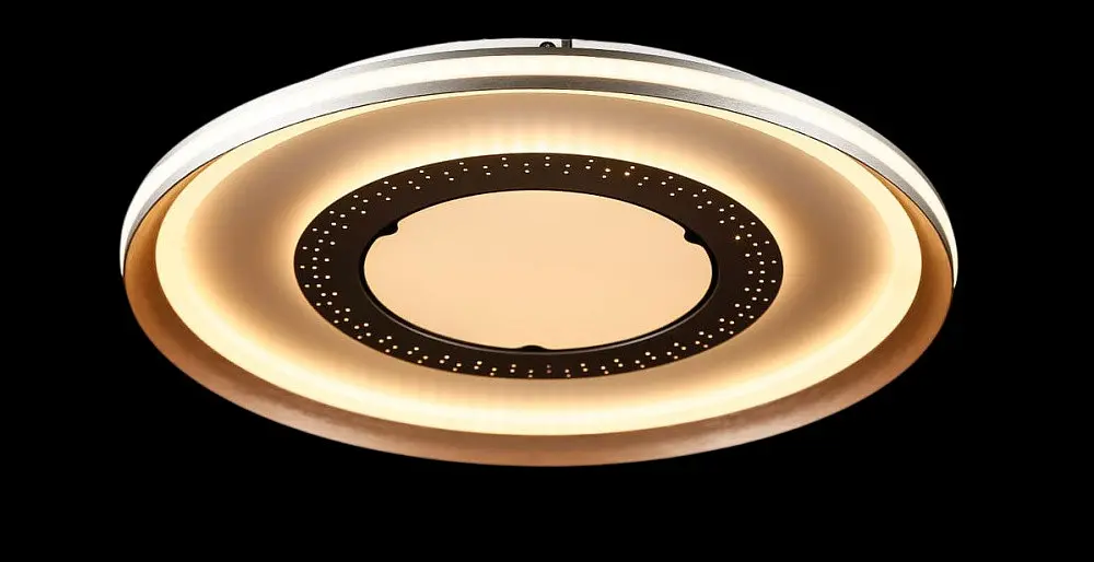 Люстра стельова LED Splendid Ray L55088/500B/1, 1 лампа, 50 см, сірий/золотий, димер, сучасний стиль - фото 3