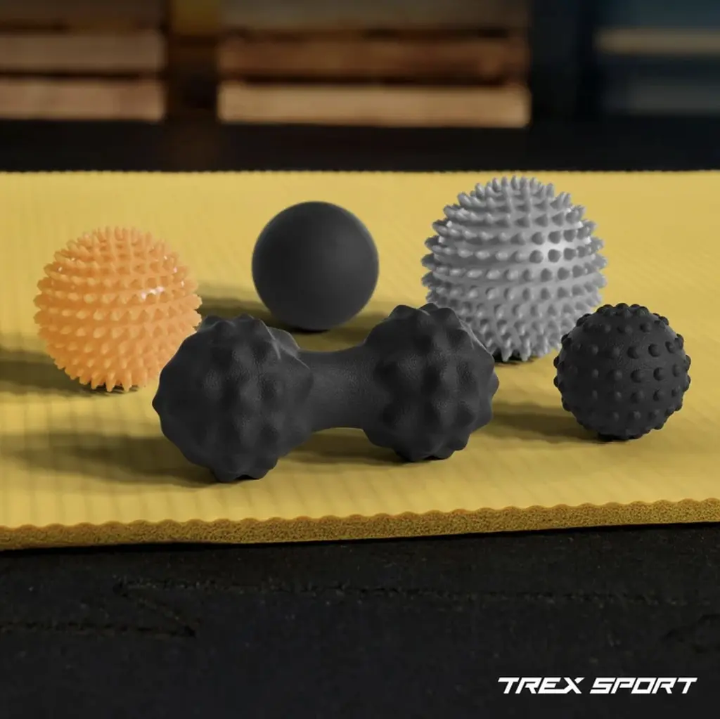 Набір масажних м'ячів Trex Sport TX-005MSC 5в1 для йоги та фітнесу EPP - фото 12