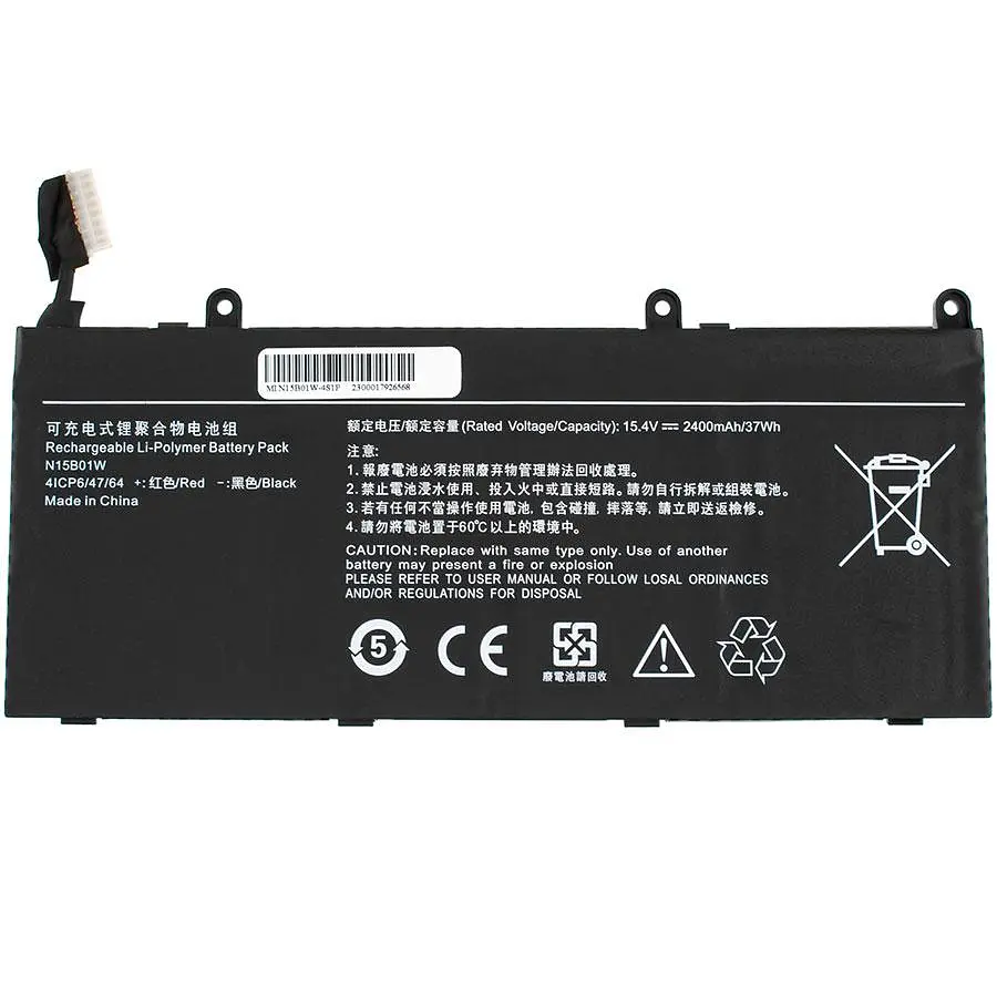 Батарея для ноутбука Xiaomi N15B01W (Mi Gaming 15.6) 15.4V 2400mAh 37Wh Чорний - фото 2