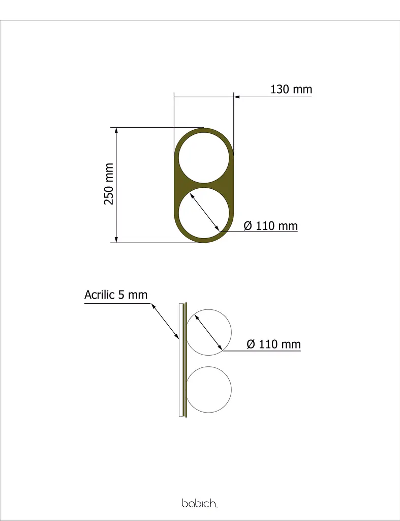 Настінне бра Babich Studio Bubble B Black (RAL 9005) - фото 4
