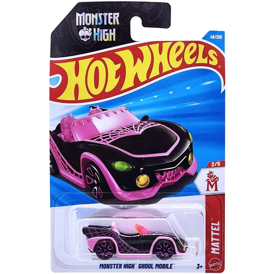 Базова машинка Hot Wheels Matell Monster High Ghoul Mobile колір в асортименті (5785) JJK93