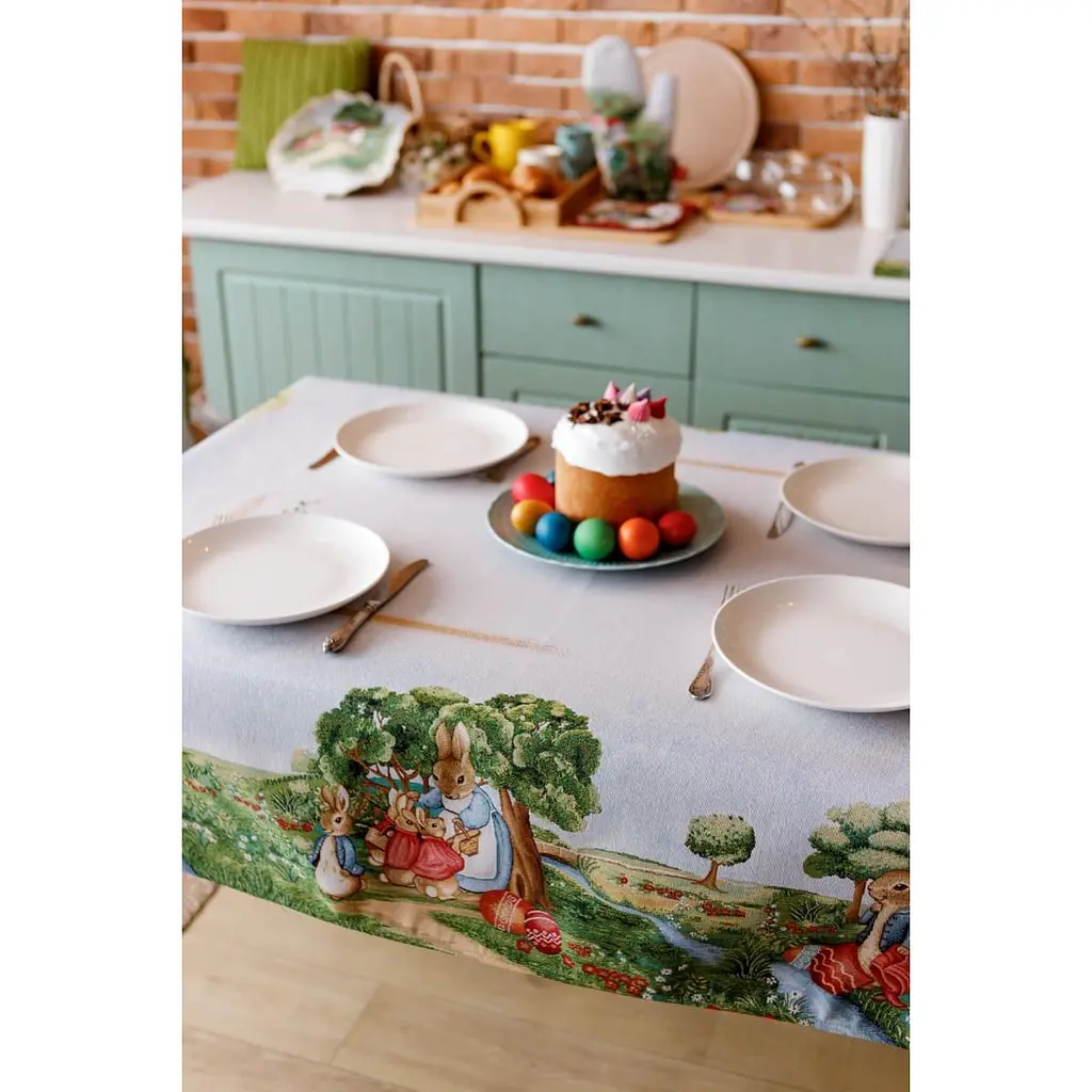 Скатертина Прованс Галявина прямокутна 300х135 см (34109) - фото 5