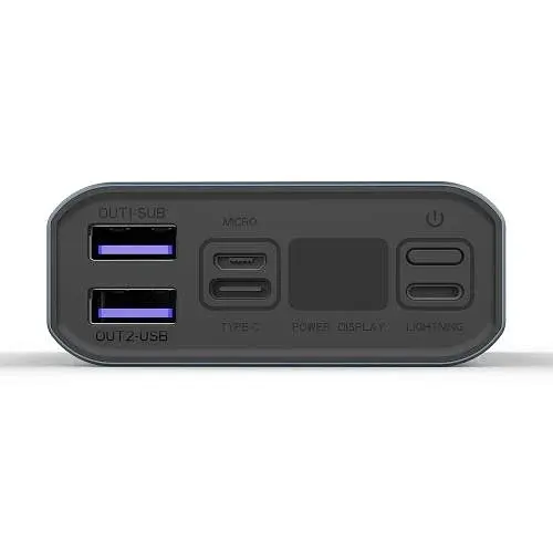 Універсальна мобільна батарея 20000 mAh, Grey, 22.5 Вт ColorWay teh0027609 - фото 4