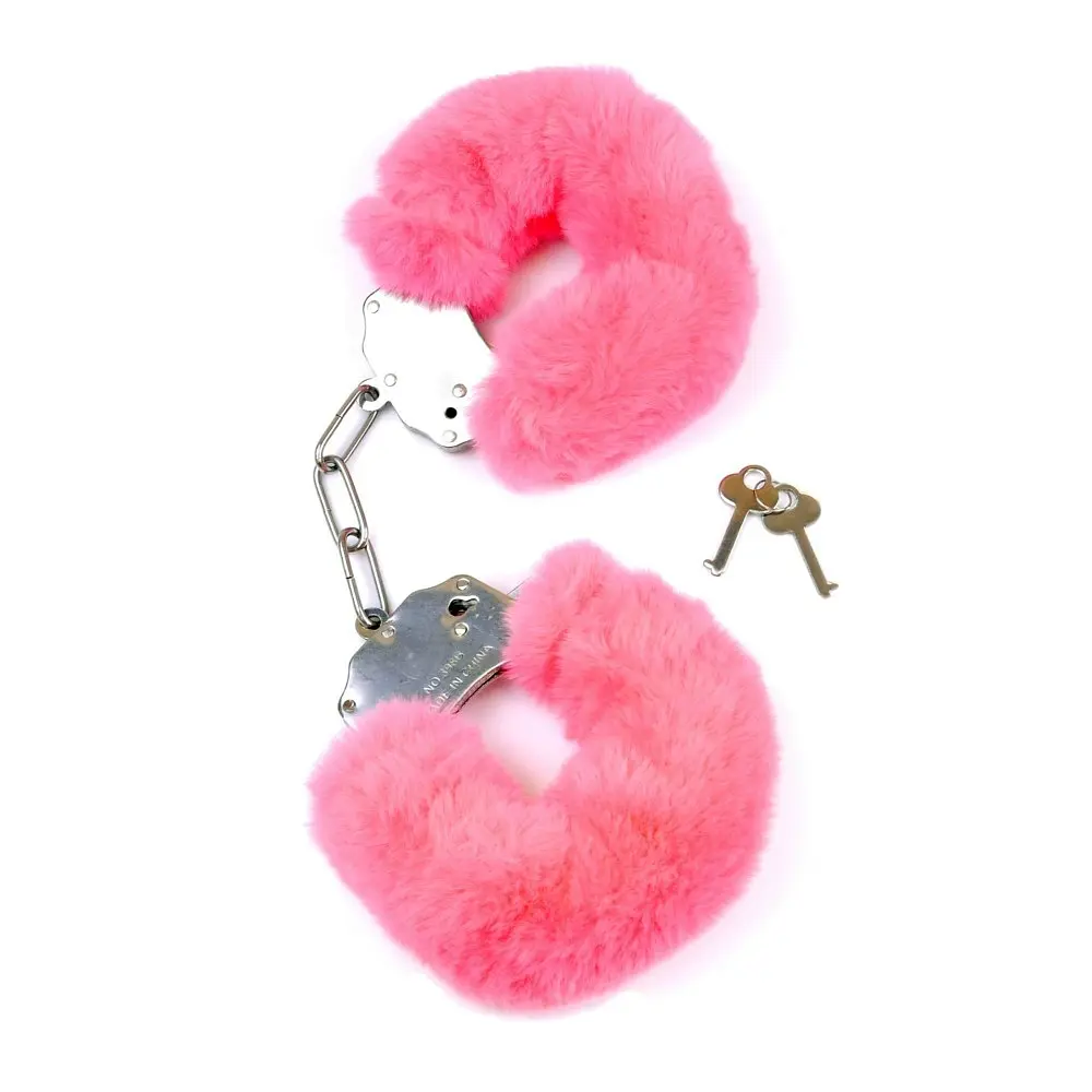 Наручники з хутром Fetish B-Series Furry Cuffs, рожеві
